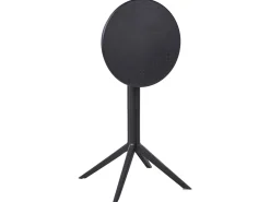 Stolik ogrodowy barowy LEGRENA 60 cm 60 cm Czarny