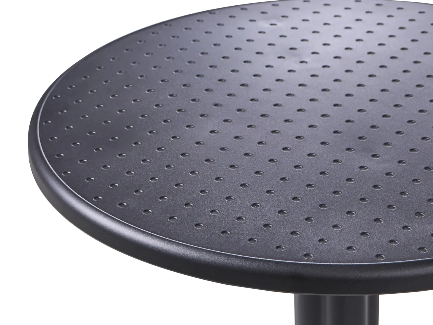 Stolik ogrodowy barowy LEGRENA 60 cm 60 cm Czarny