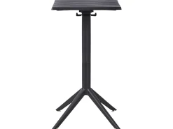 Stolik ogrodowy barowy LEMNOS 60 cm 60 cm Czarny