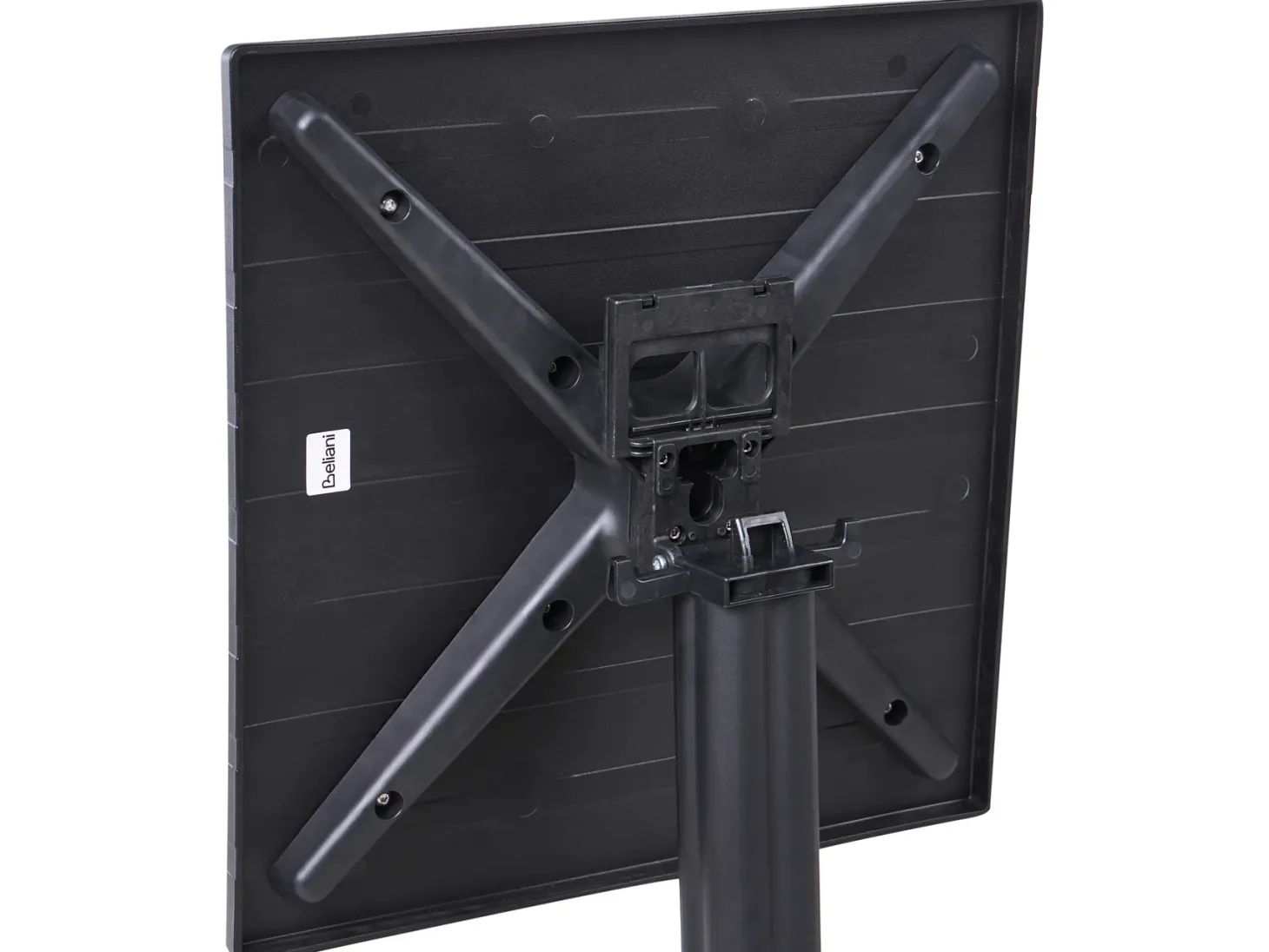 Stolik ogrodowy barowy LEMNOS 60 cm 60 cm Czarny