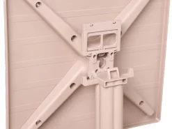 Stolik ogrodowy barowy LEMNOS 60 cm 60 cm Beżowy