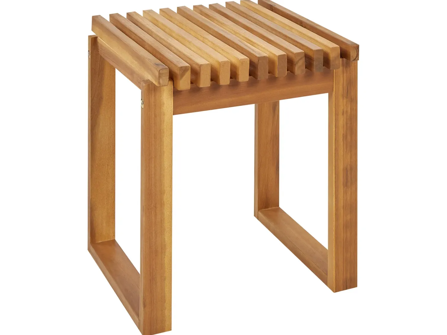 Stolik ogrodowy BELLANO 35 cm 40 cm Drewno akacjowe Brązowy