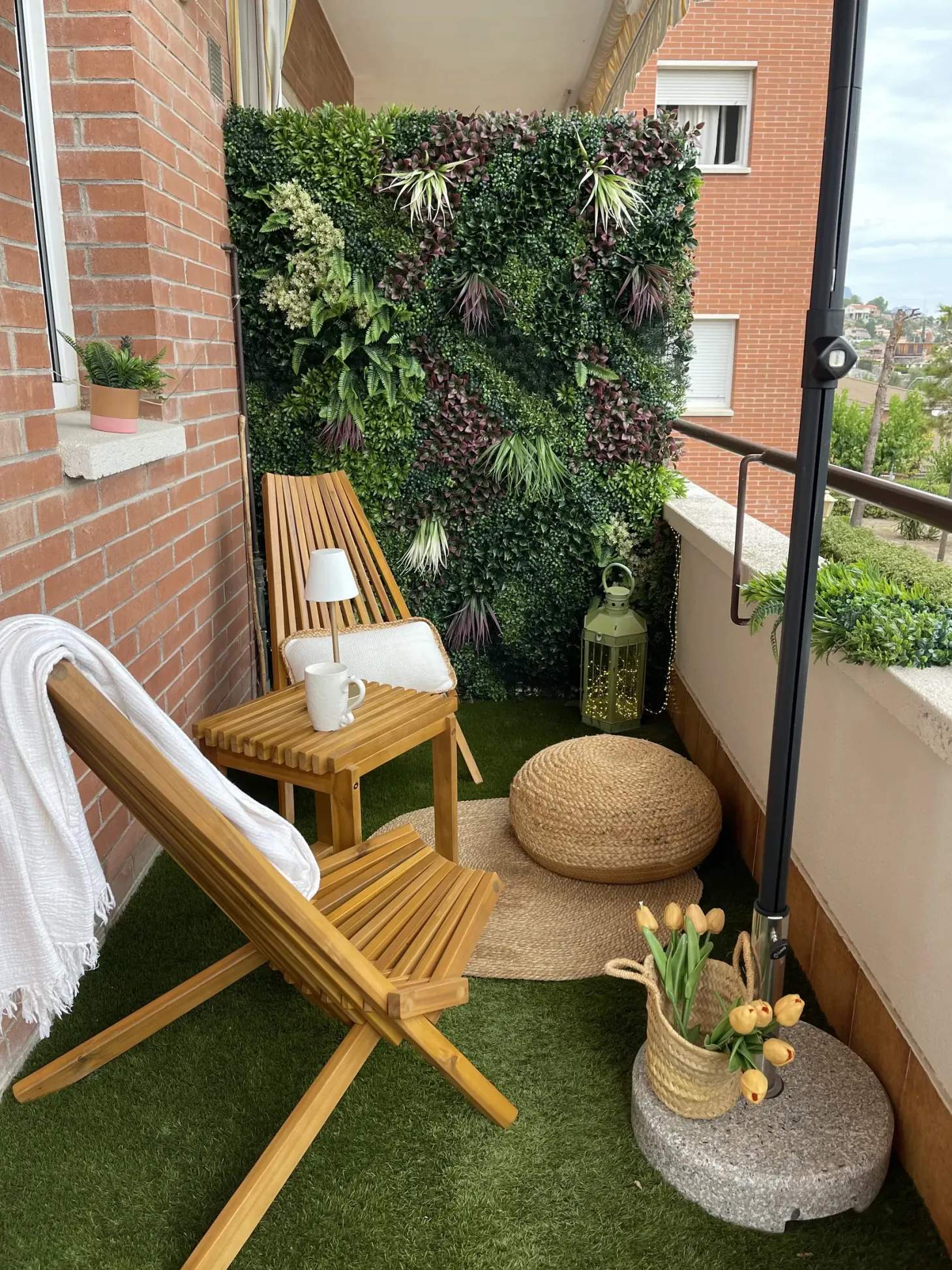 Stolik ogrodowy BELLANO 35 cm 40 cm Drewno akacjowe Brązowy