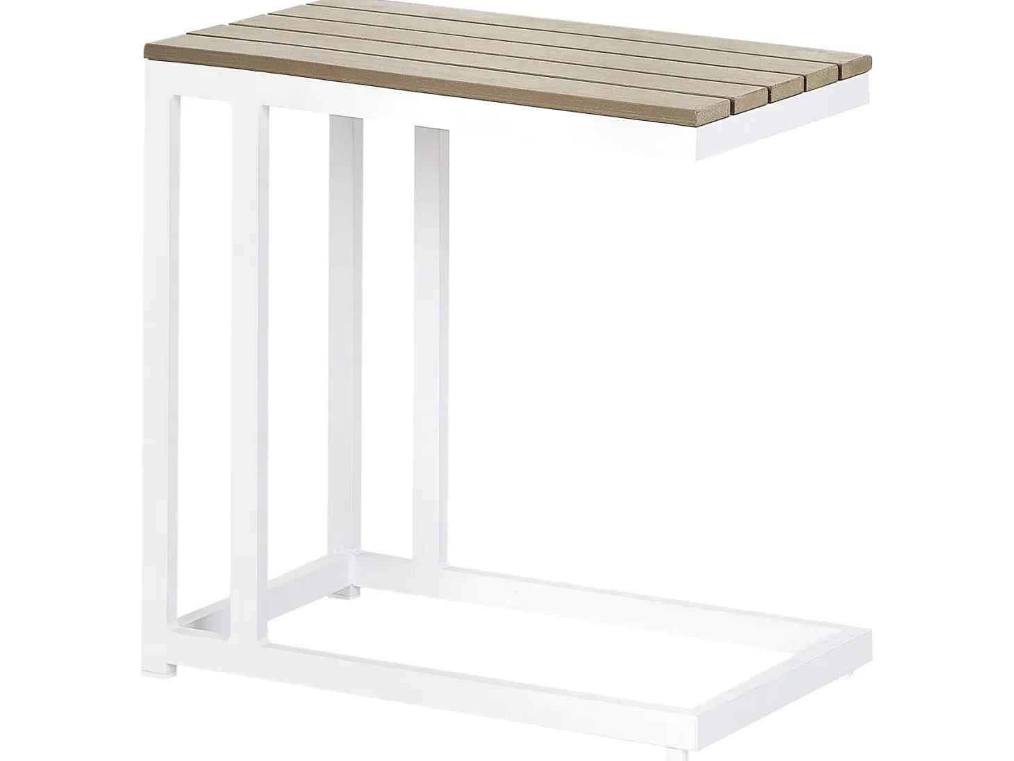 Stolik ogrodowy MESSINA 60 cm 35 cm Biały