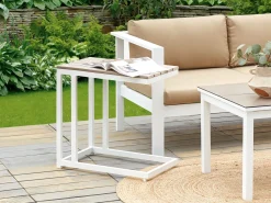 Stolik ogrodowy MESSINA 60 cm 35 cm Biały