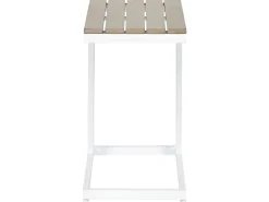 Stolik ogrodowy MESSINA 60 cm 35 cm Biały