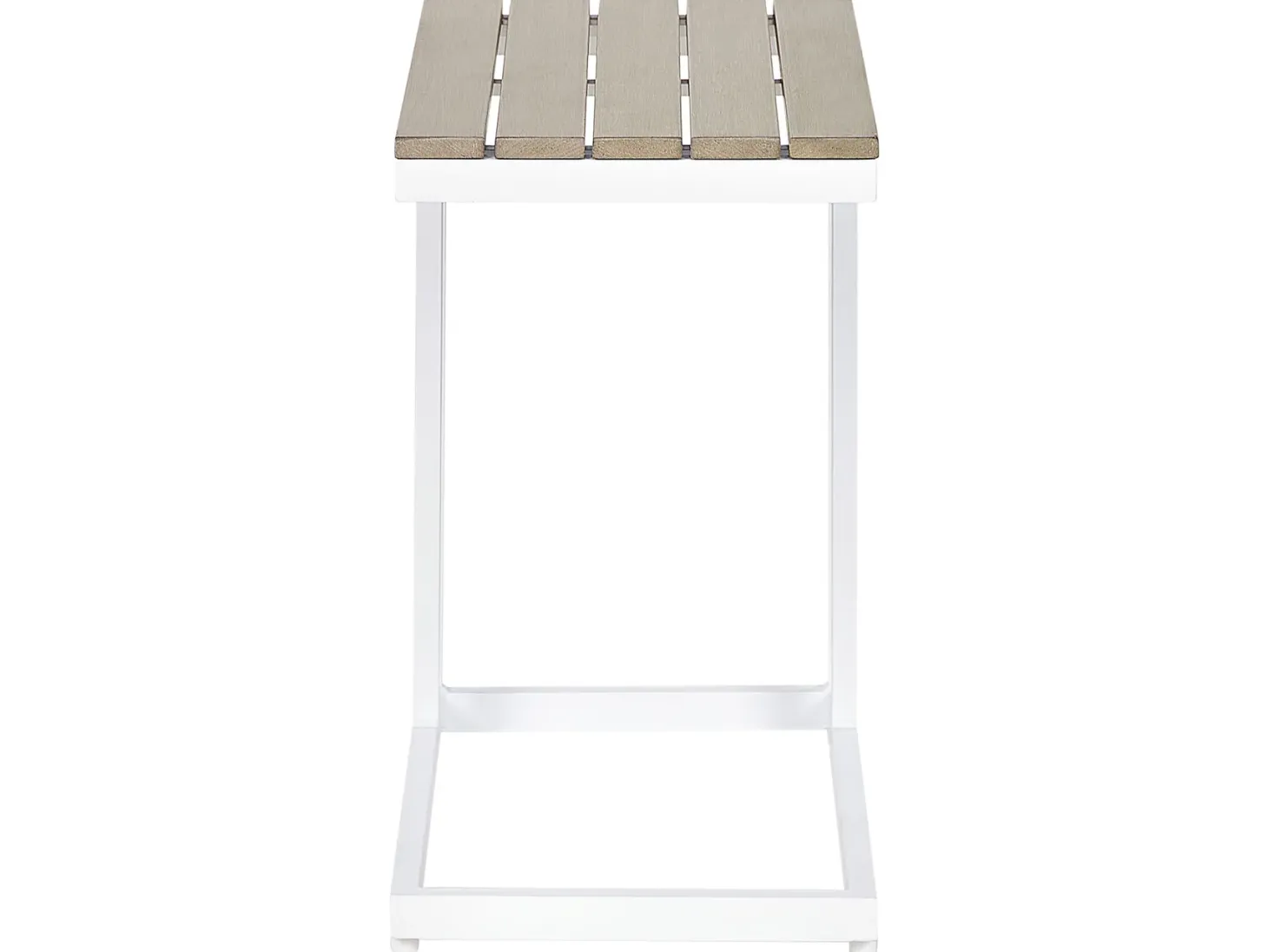 Stolik ogrodowy MESSINA 60 cm 35 cm Biały