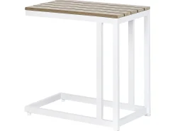 Stolik ogrodowy MESSINA 60 cm 35 cm Biały