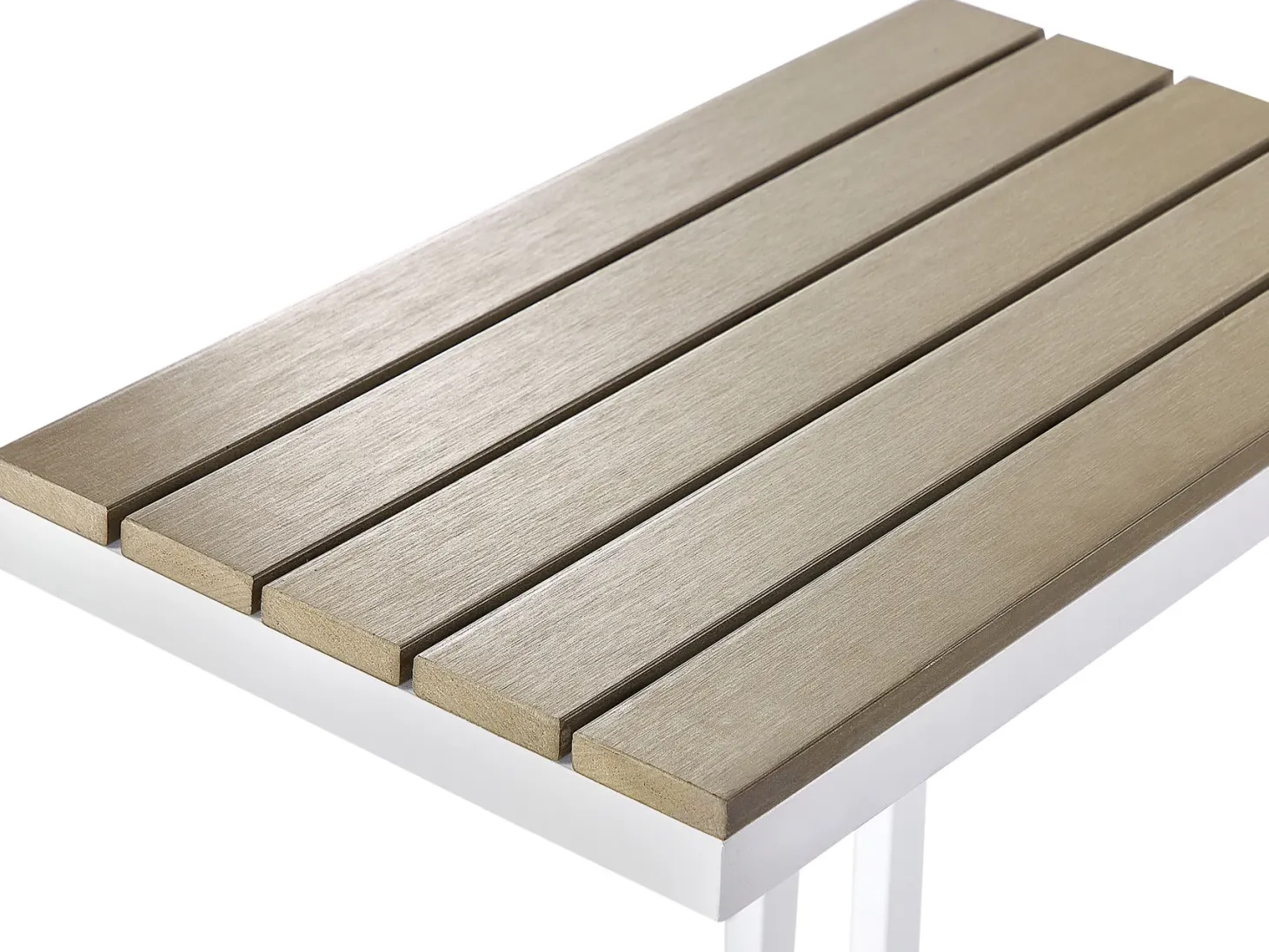Stolik ogrodowy MESSINA 60 cm 35 cm Biały