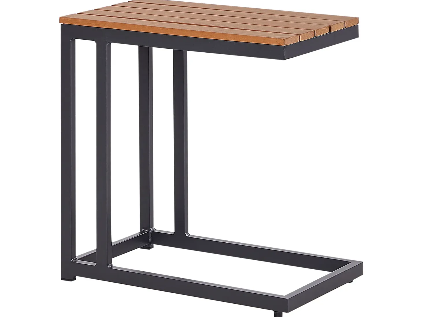 Stolik ogrodowy MESSINA 60 cm 35 cm Czarny