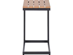 Stolik ogrodowy MESSINA 60 cm 35 cm Czarny