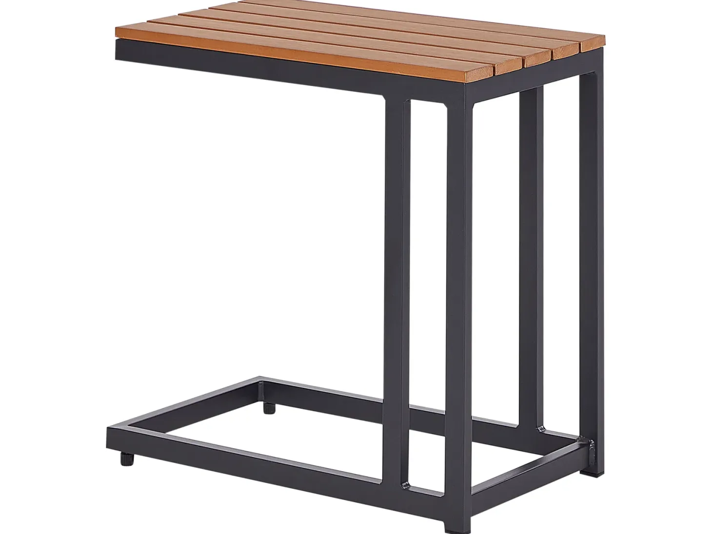 Stolik ogrodowy MESSINA 60 cm 35 cm Czarny