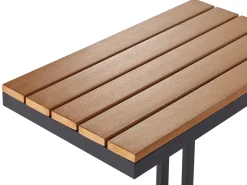 Stolik ogrodowy MESSINA 60 cm 35 cm Czarny
