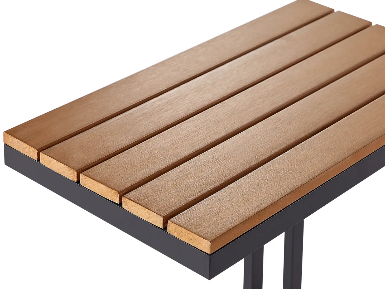 Stolik ogrodowy MESSINA 60 cm 35 cm Czarny
