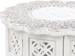 Online Stolik pomocniczy BADHI Drewno mango Biały Wszystkie Stoły|Wszystkie Stoły