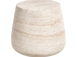 Stolik pomocniczy BIENTINO 46 cm 46 cm Efekt trawertynu