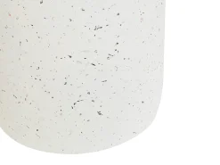 Stolik pomocniczy CADINI 33 cm 33 cm Efekt lastryko Złamana biel
