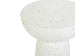 Stolik pomocniczy CADINI 33 cm 33 cm Efekt lastryko Złamana biel