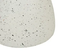 Stolik pomocniczy CAFFI 50 cm 50 cm Efekt lastryko Złamana biel