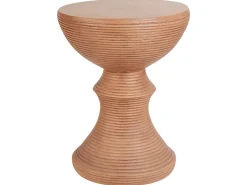 Stolik pomocniczy CALDARO 40 cm 40 cm Imitacja drewna Brązowy