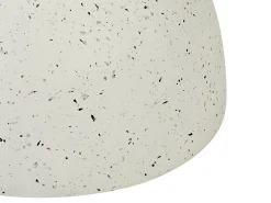 Stolik pomocniczy CAORIA 40 cm 40 cm Efekt lastryko Złamana biel