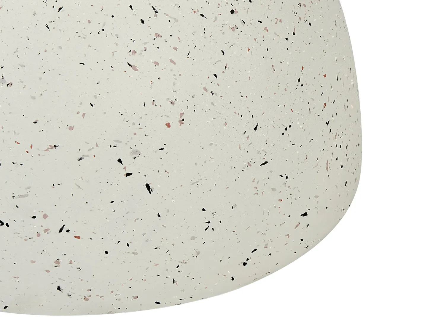 Stolik pomocniczy CAORIA 40 cm 40 cm Efekt lastryko Złamana biel