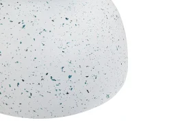 Stolik pomocniczy CAORIA 40 cm 40 cm Efekt lastryko Białe lastryko