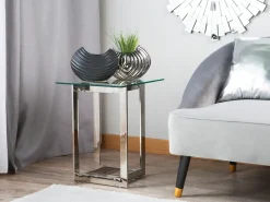 Clearance CRYSTAL Szkło hartowane Srebrny Wszystkie Stoły|Wszystkie Stoły