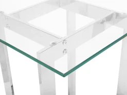 Clearance CRYSTAL Szkło hartowane Srebrny Wszystkie Stoły|Wszystkie Stoły