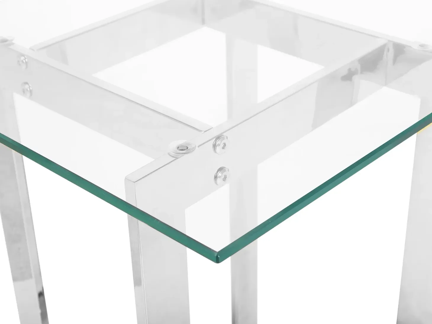 Clearance CRYSTAL Szkło hartowane Srebrny Wszystkie Stoły|Wszystkie Stoły