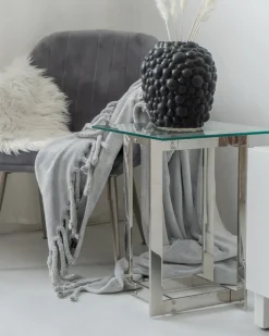 Clearance CRYSTAL Szkło hartowane Srebrny Wszystkie Stoły|Wszystkie Stoły