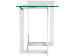 Clearance CRYSTAL Szkło hartowane Srebrny Wszystkie Stoły|Wszystkie Stoły
