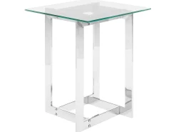 Clearance CRYSTAL Szkło hartowane Srebrny Wszystkie Stoły|Wszystkie Stoły