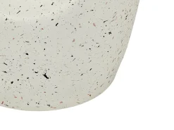 Stolik pomocniczy EDOLO 37 cm 37 cm Efekt lastryko Złamana biel