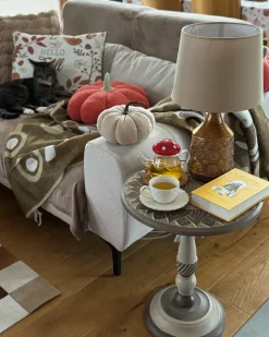 New Stolik pomocniczy EULO Drewno mango Brązowy Wszystkie Stoły|Wszystkie Stoły