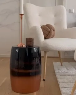 Discount Stolik pomocniczy FRAGUITA Metal Czarny Wszystkie Stoły|Wszystkie Stoły