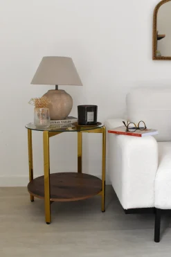 Sale LOVELL Szkło hartowane Złoty Wszystkie Stoły|Wszystkie Stoły