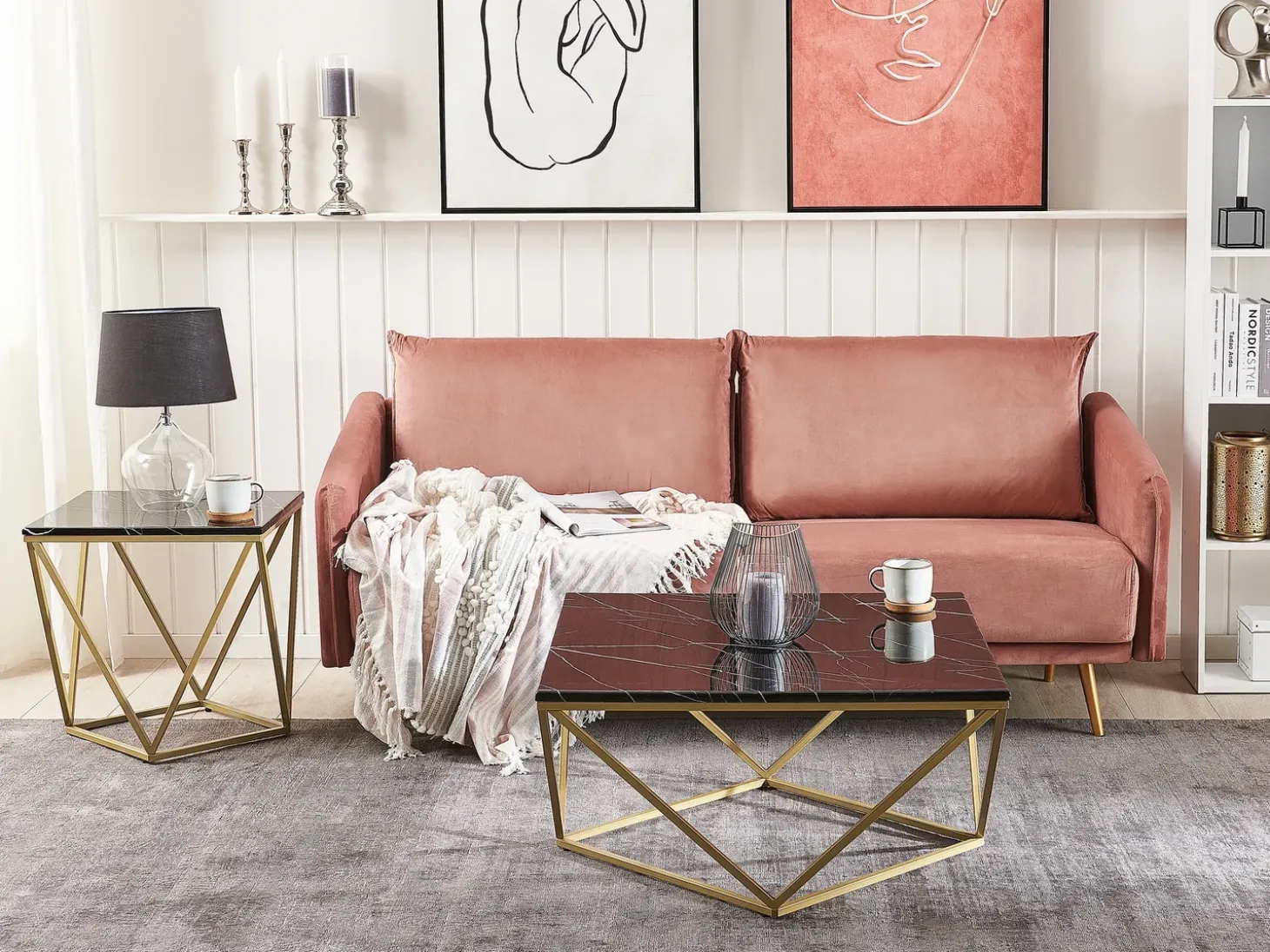 Discount MALIBU Czarny/ złoty Wszystkie Stoły|Wszystkie Stoły