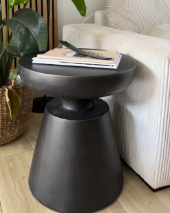 Stolik pomocniczy MINCIO 45 cm 45 cm Czarny