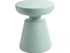 Stolik pomocniczy MINCIO 45 cm 45 cm Efekt lastryko Zielone lastryko
