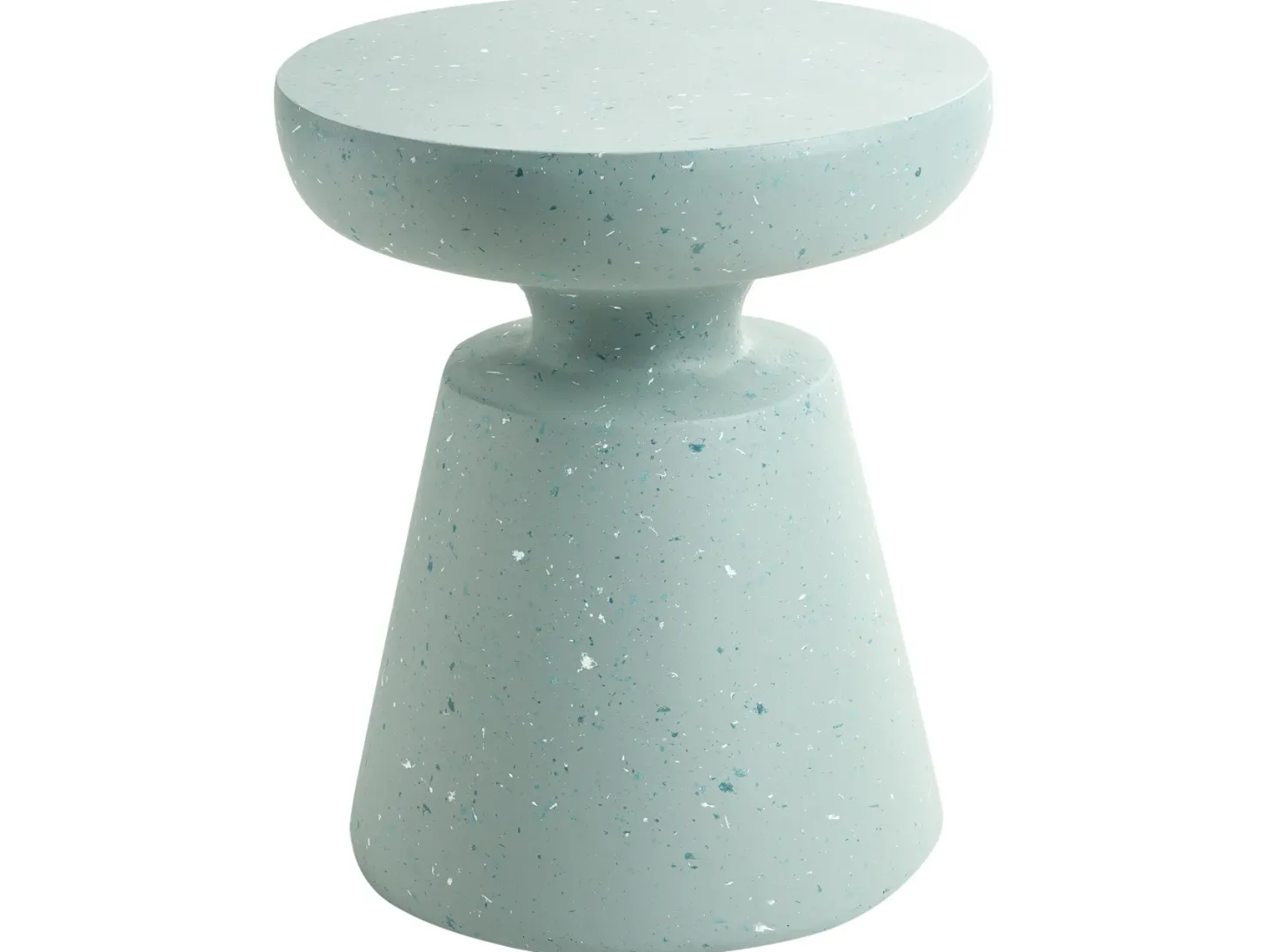 Stolik pomocniczy MINCIO 45 cm 45 cm Efekt lastryko Zielone lastryko