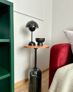 Stolik pomocniczy OASIS Metal Brązowy/ czarny Wszystkie Stoły|Wszystkie Stoły