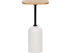 Discount Stolik pomocniczy OASIS Metal Biały Wszystkie Stoły|Wszystkie Stoły