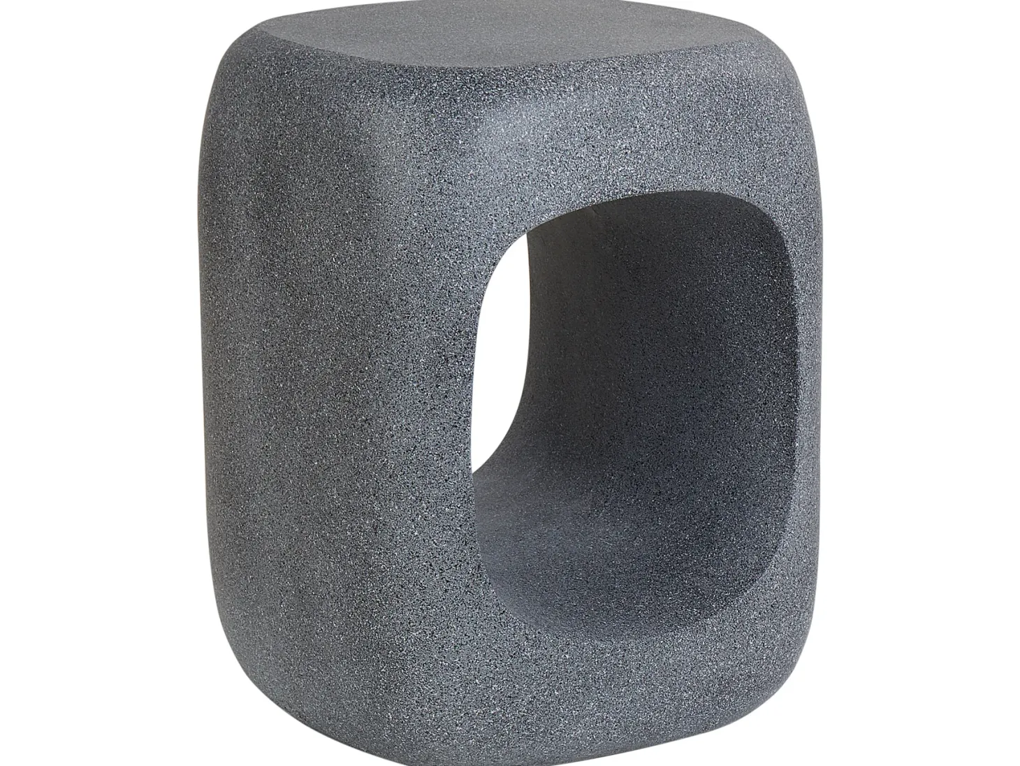 Stolik pomocniczy PELMO 33 cm 33 cm Efekt marmuru Szary