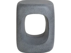 Stolik pomocniczy PELMO 33 cm 33 cm Efekt marmuru Szary