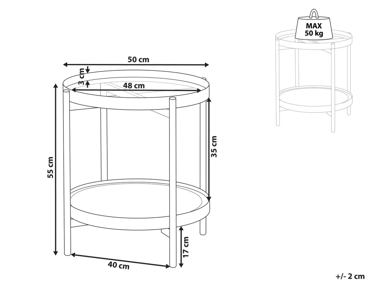 Clearance RENO Metal Czarny Wszystkie Stoły|Wszystkie Stoły
