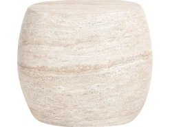 Stolik pomocniczy RICADI 40 cm 58 cm Efekt trawertynu