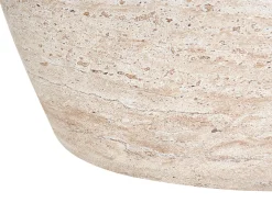 Stolik pomocniczy RICADI 40 cm 58 cm Efekt trawertynu