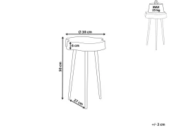 Clearance Stolik pomocniczy TAUPO Metal Wszystkie Stoły|Wszystkie Stoły