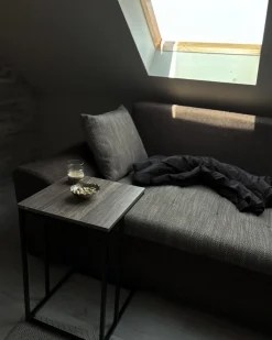 Hot Stolik pomocniczy TROY Beżowoszary Wszystkie Stoły|Wszystkie Stoły